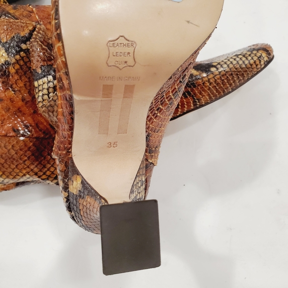 NEW MIISTA INGA SNAKE PRINT TALL BOOTS - Picture 6 of 6